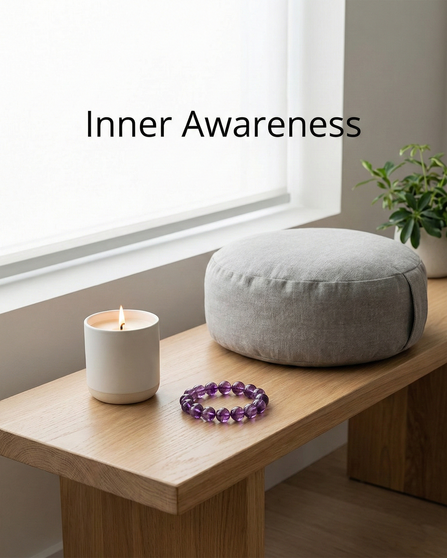 Natural Amethyst Bracelet — Clarity, Awareness & Mental Alignment (10mm / 12mm)