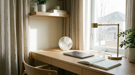 How to Make a Small Desk Feel Calm, Clear, and Productive