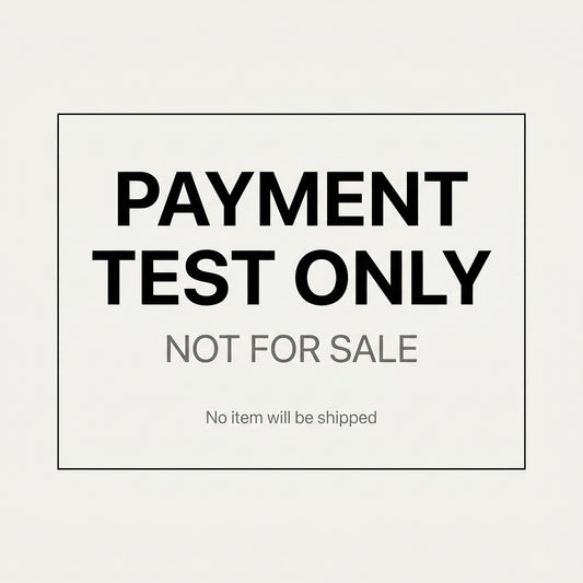 Payment Test Only – Do Not Purchase