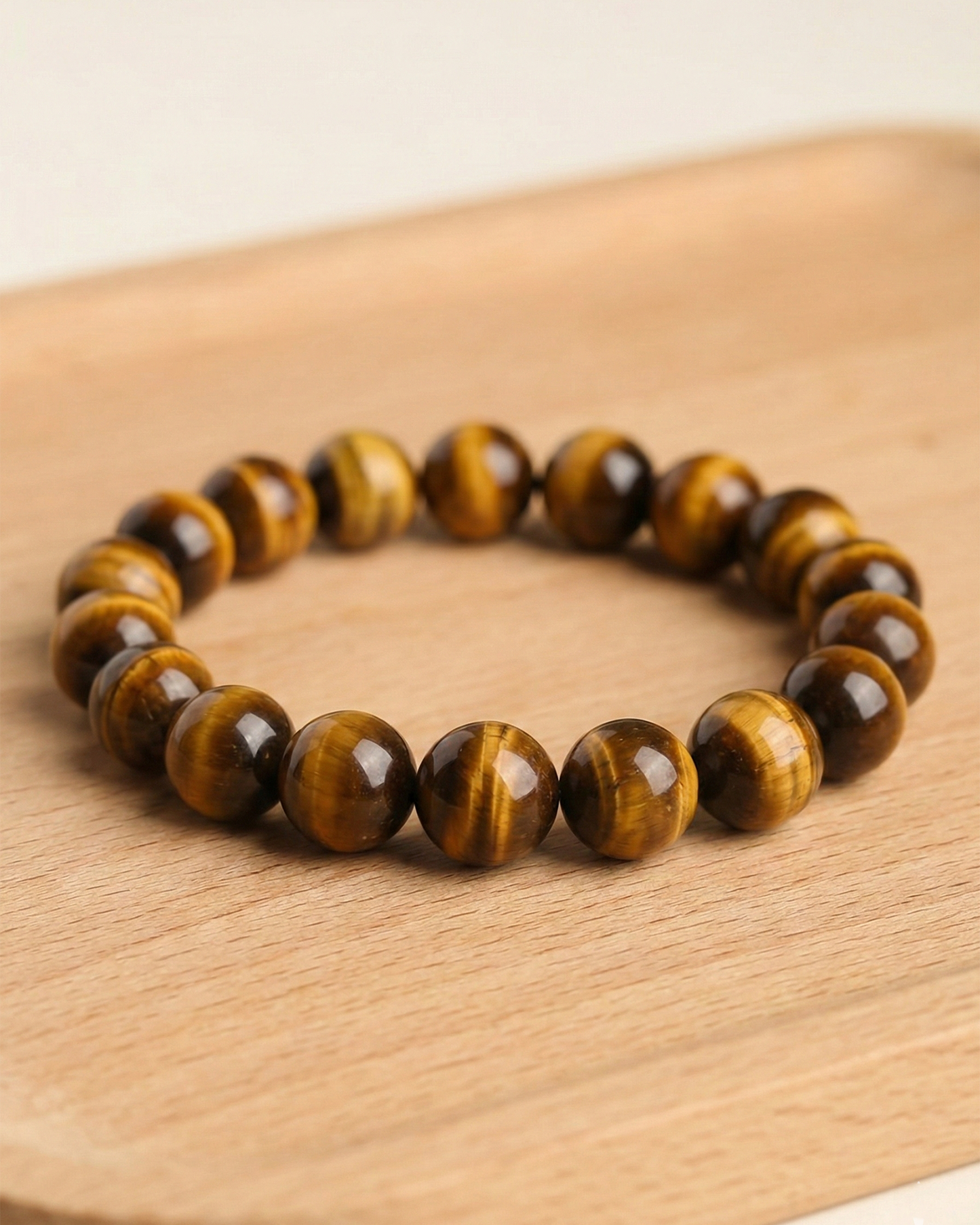 Natural Tiger’s Eye Bracelet — Willpower & Boundary (10/12/14mm)