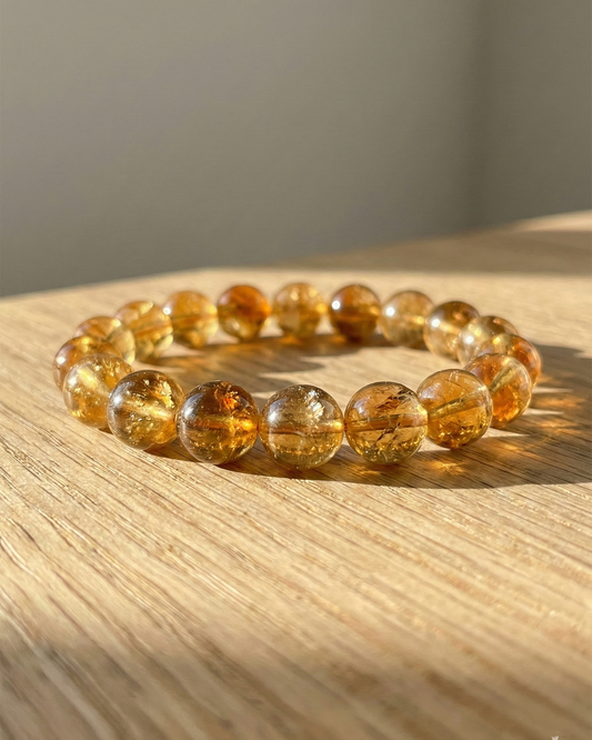 Natural Citrine Bracelet — Action & Wealth Energy (10mm / 12mm)