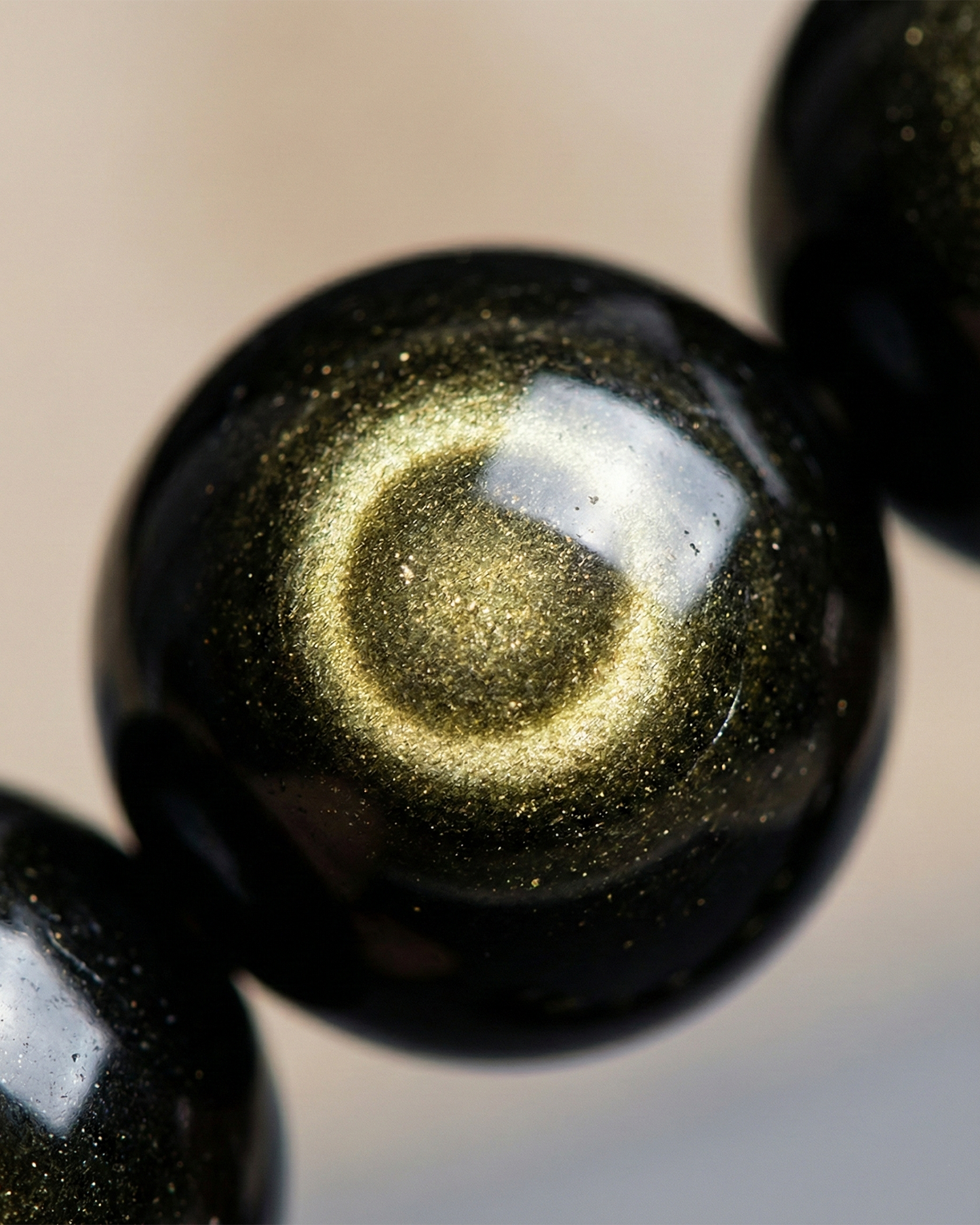 Natural Golden Obsidian Bracelet (Double Eye) | Wealth & Protection