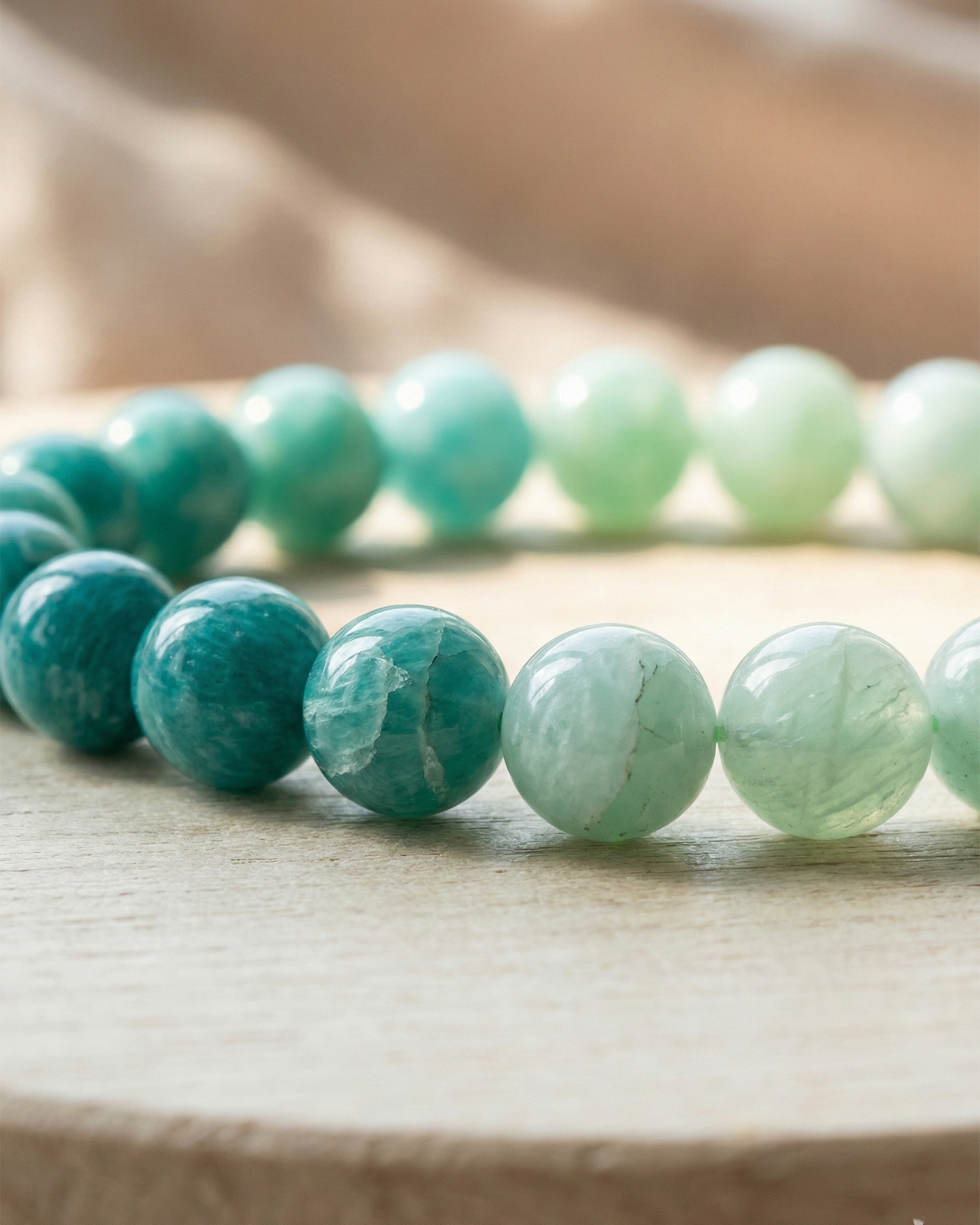 Natural Amazonite Bracelet — Expression & Communication (10mm / 12mm)