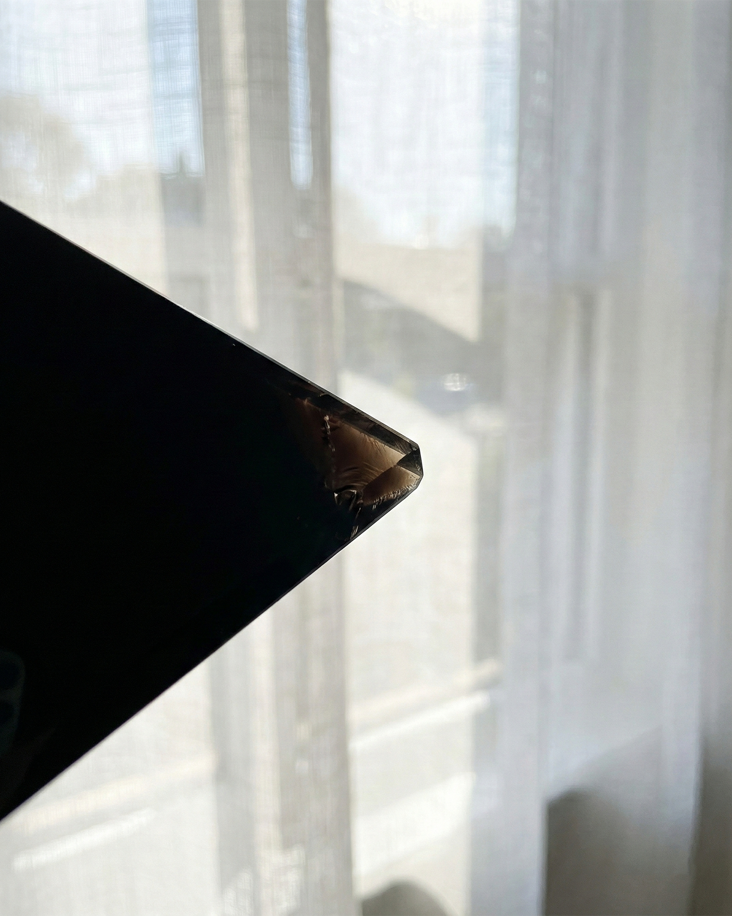 Natural Black Obsidian Pyramid (0.8-3.2kg) | Feng Shui Grounding