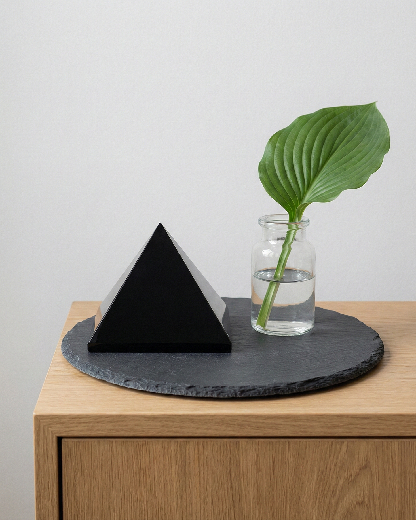Natural Black Obsidian Pyramid (0.8-3.2kg) | Feng Shui Grounding