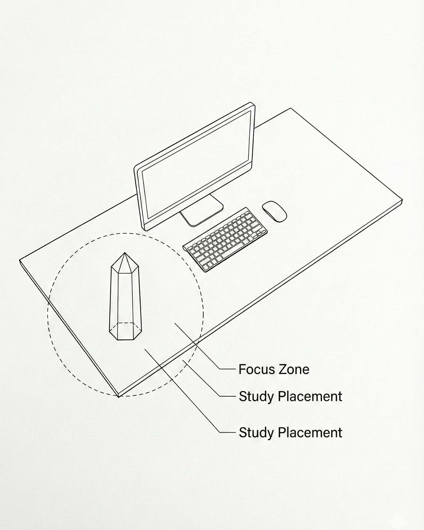 Natural Clear Quartz Hexagonal Tower — Focus & Clarity Crystal