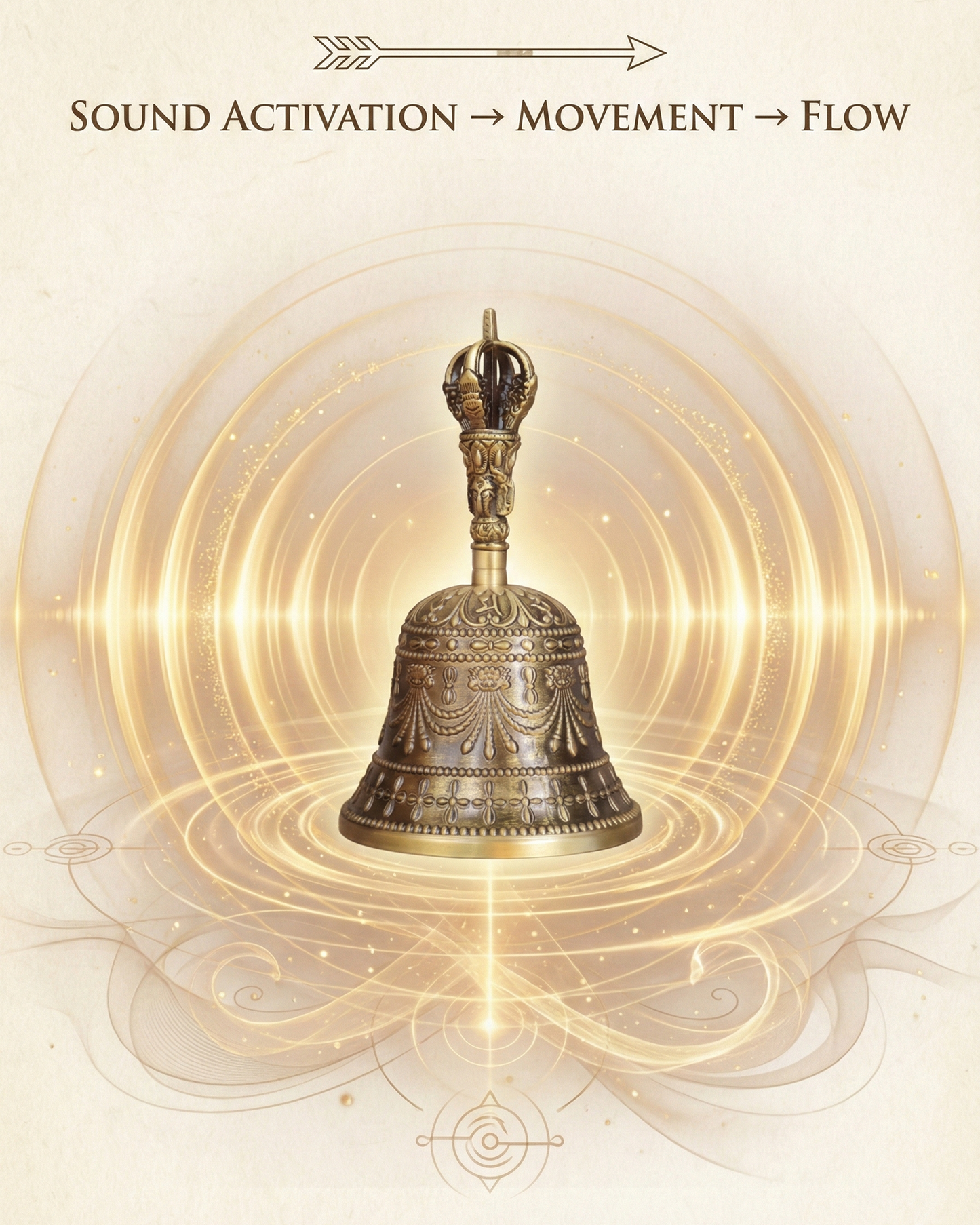 Brass Boundary Bell — Space Activation & Energetic Clarity
