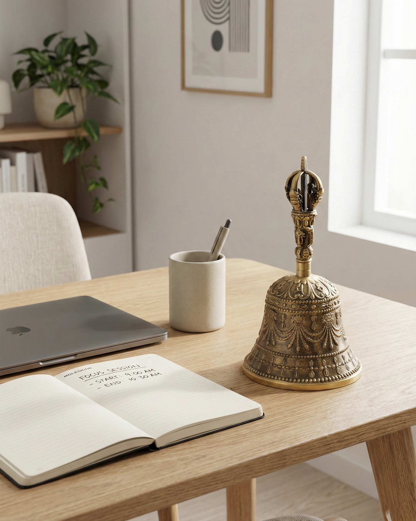 Brass Boundary Bell — Space Activation & Energetic Clarity