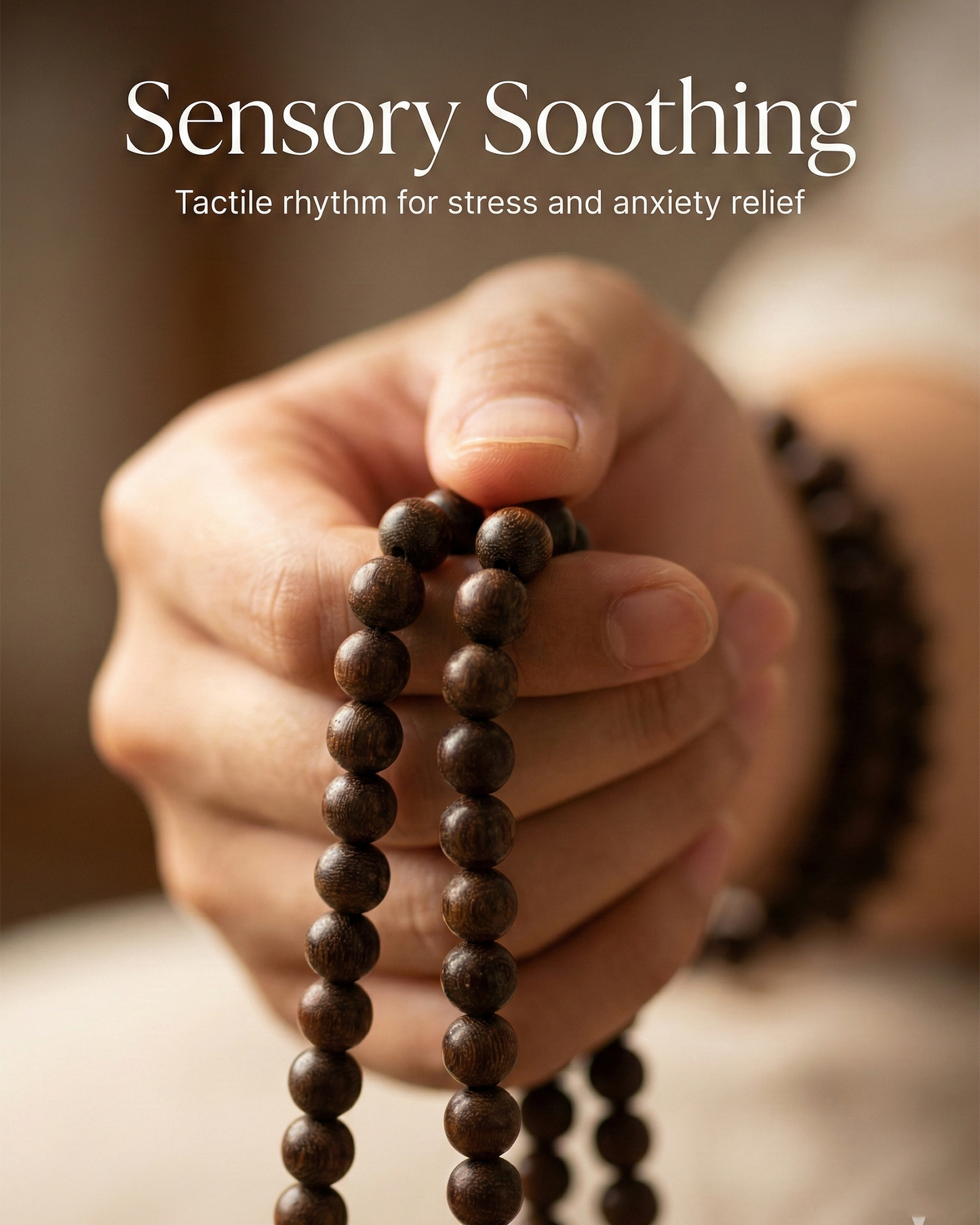 108-Bead Mala Bracelet — Rosewood Options (Golden Rosewood / Small-Leaf Rosewood)