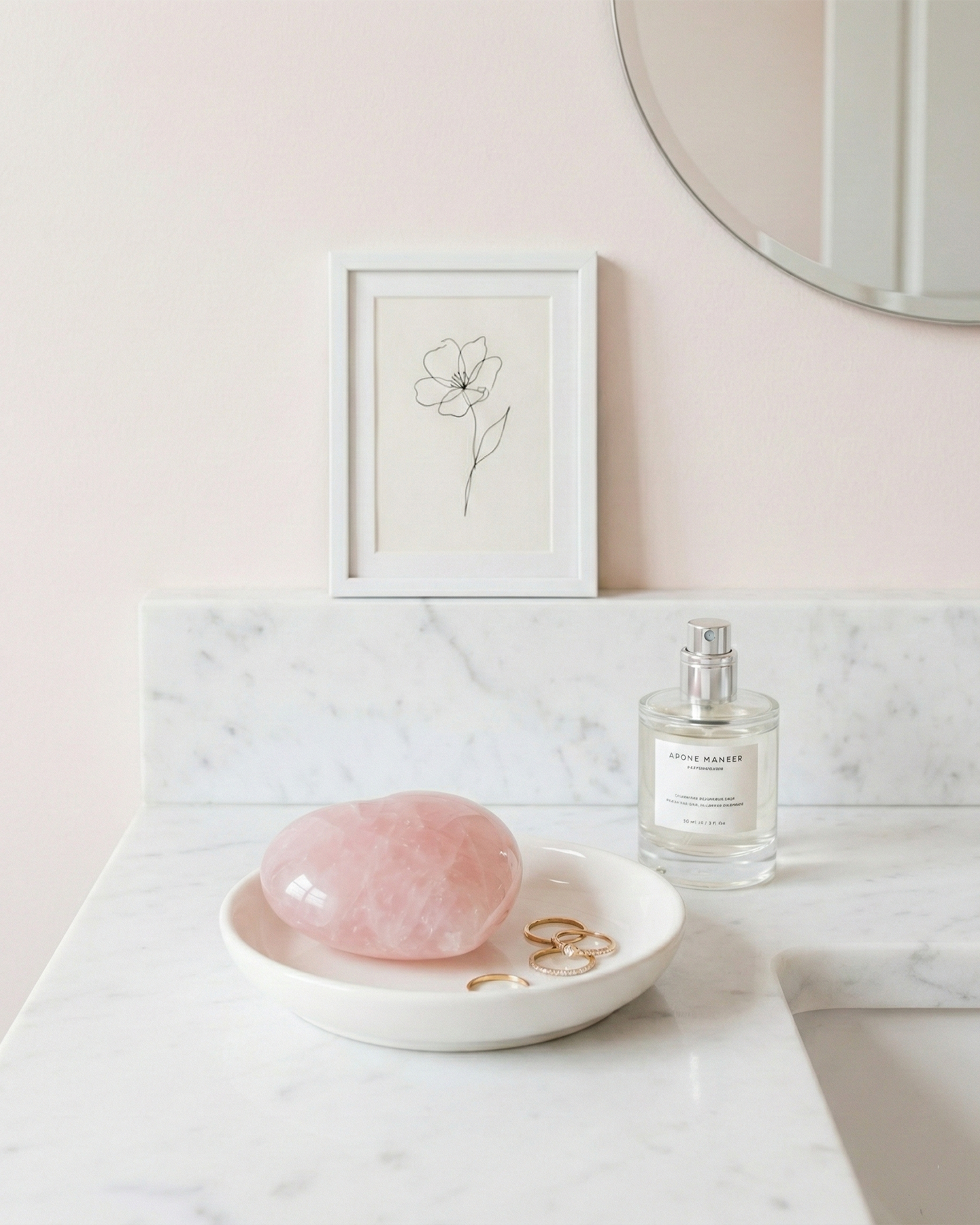 Puffy Rose Quartz Heart (7-9cm) | Natural Love Crystal Stone