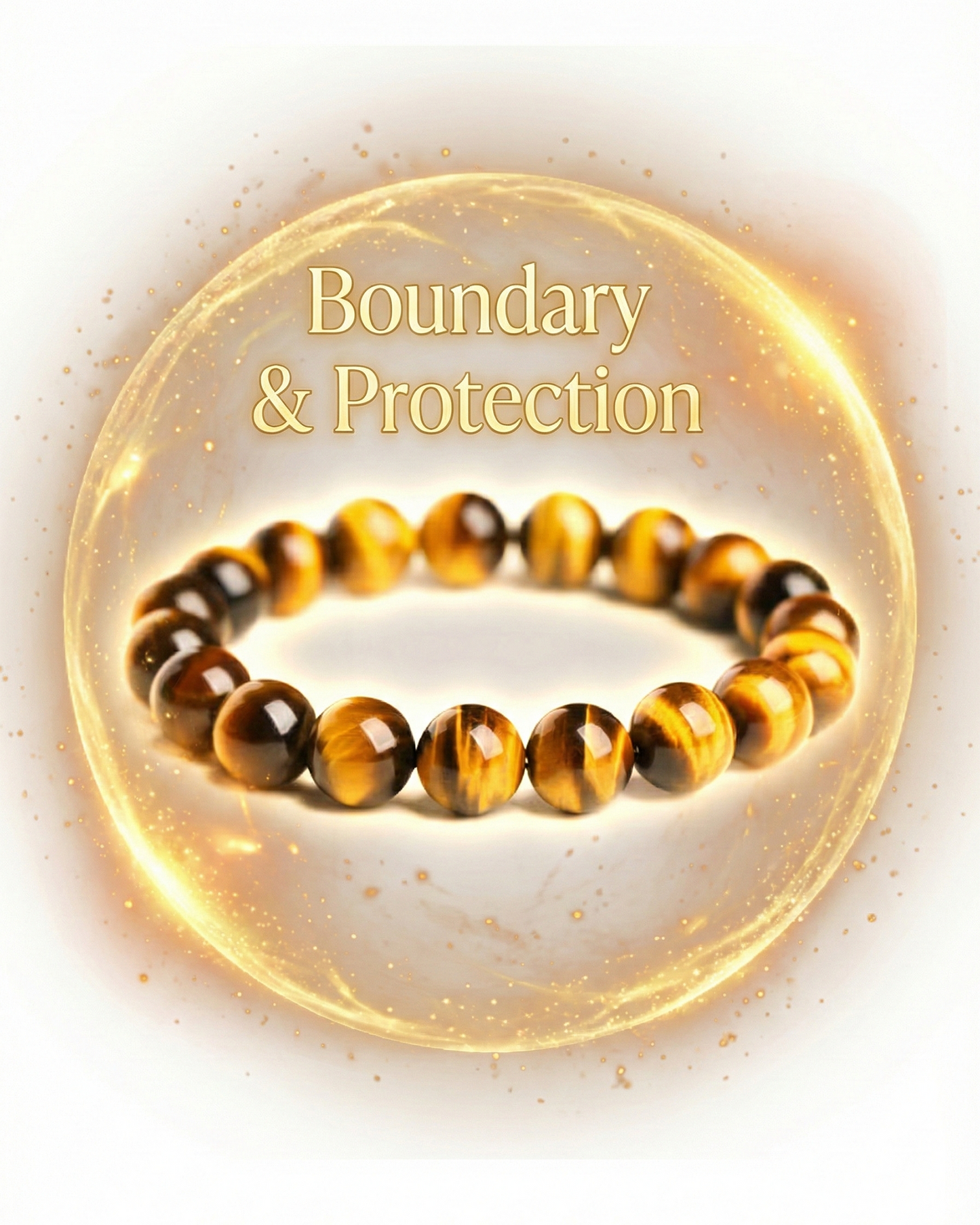 Natural Tiger’s Eye Bracelet — Willpower & Boundary (10/12/14mm)