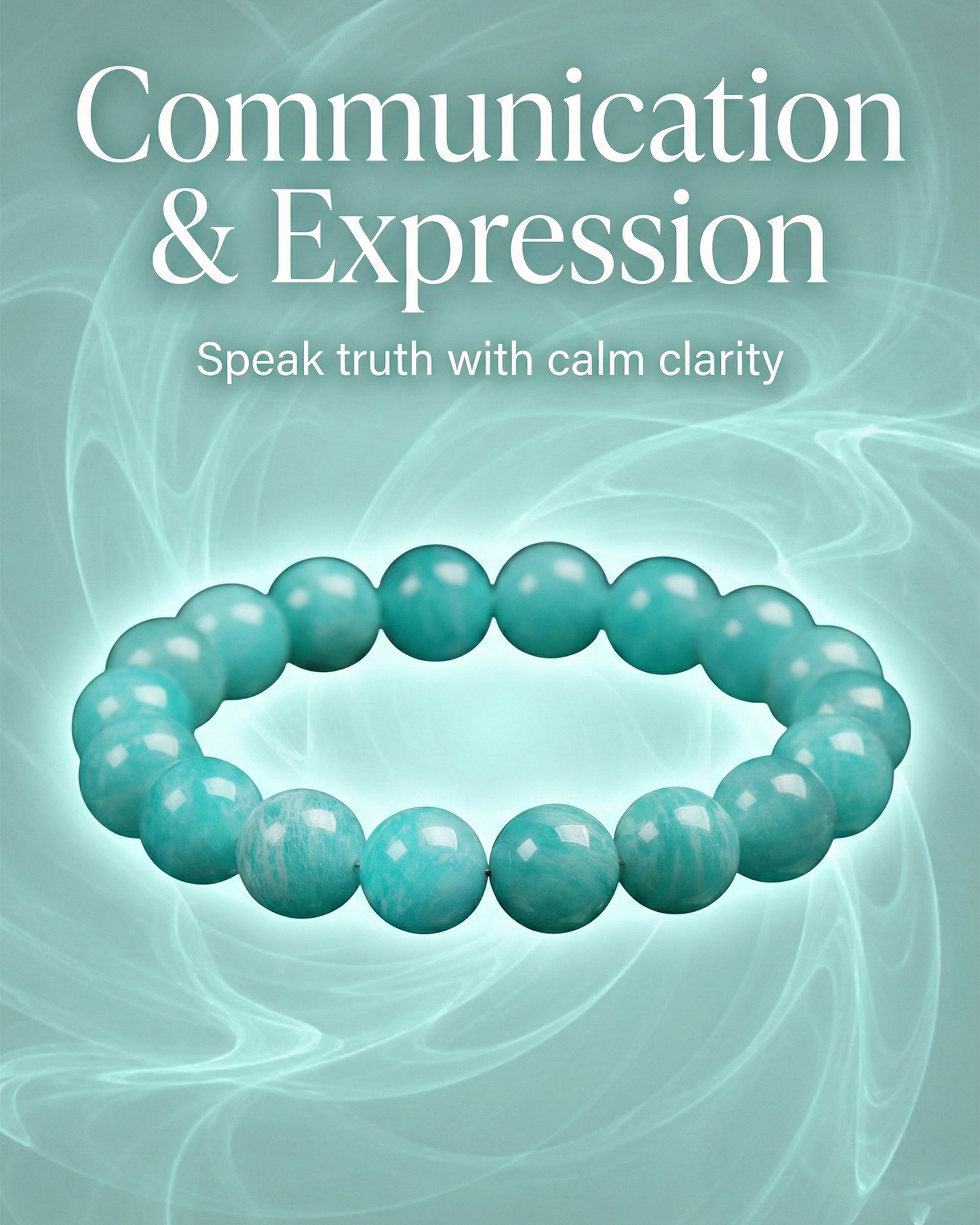 Natural Amazonite Bracelet — Expression & Communication (10mm / 12mm)