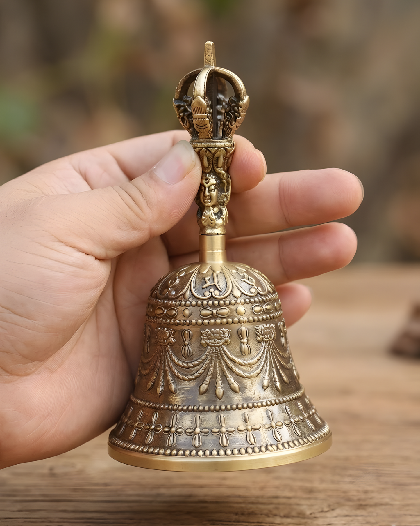Brass Boundary Bell — Space Activation & Energetic Clarity