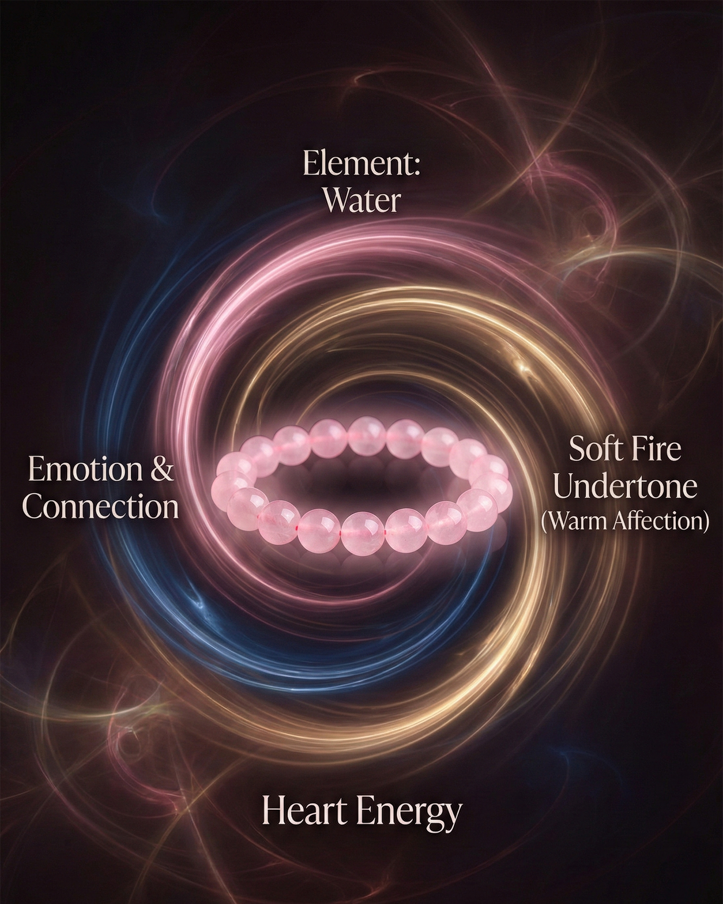 Natural Rose Quartz Bracelet — 7A Grade (10mm / 12mm Beads)