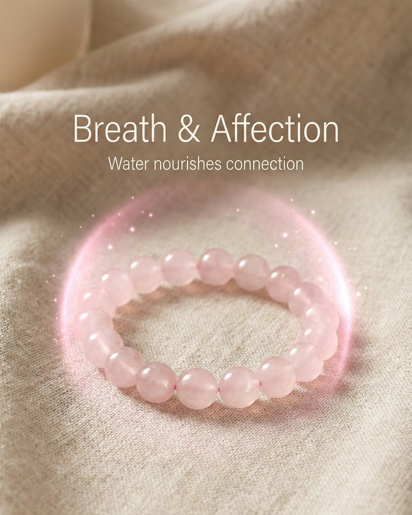 Natural Rose Quartz Bracelet — 7A Grade (10mm / 12mm Beads)