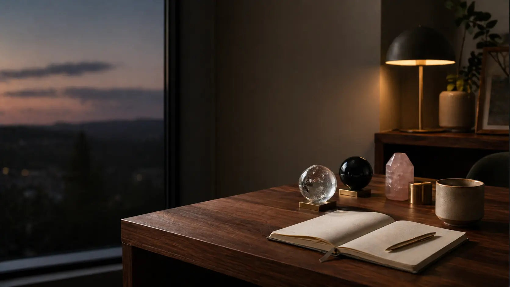 Choose the object that makes the room feel aligned.