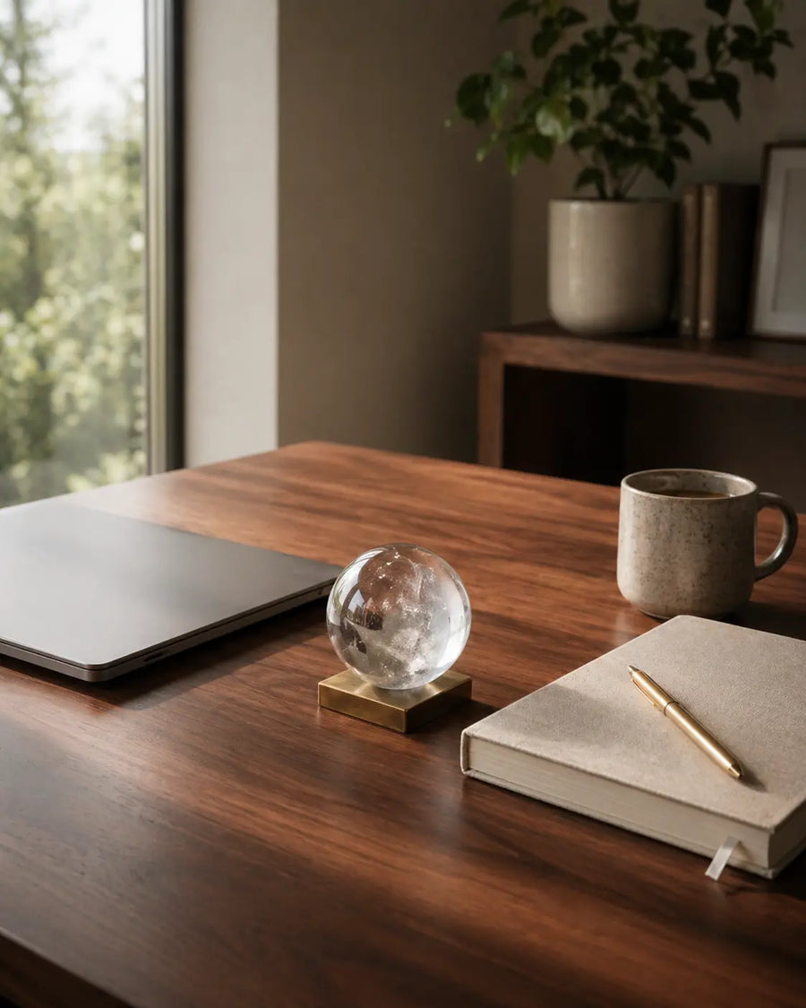 Desk decor for focus